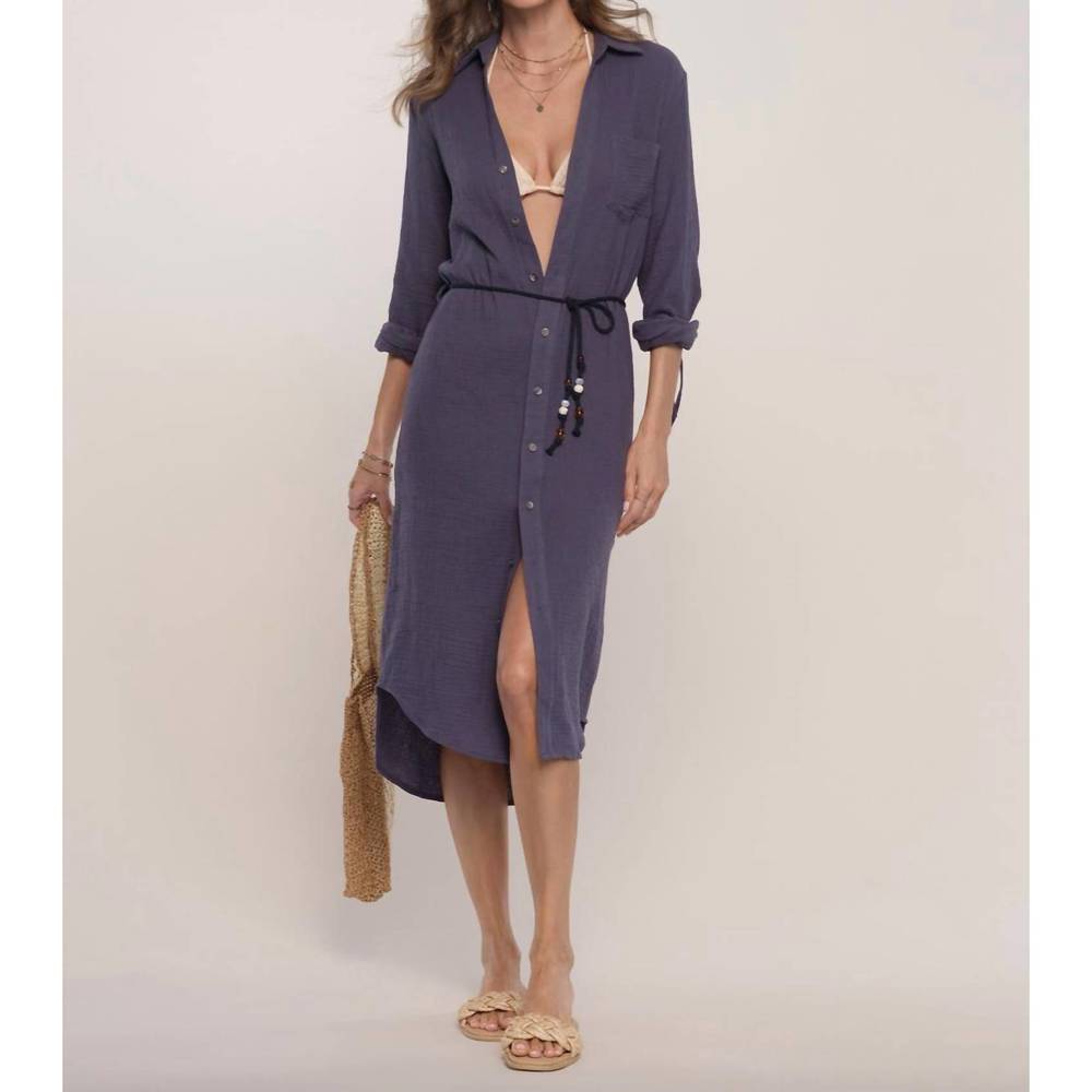 Heartloom Navy Midi Dress